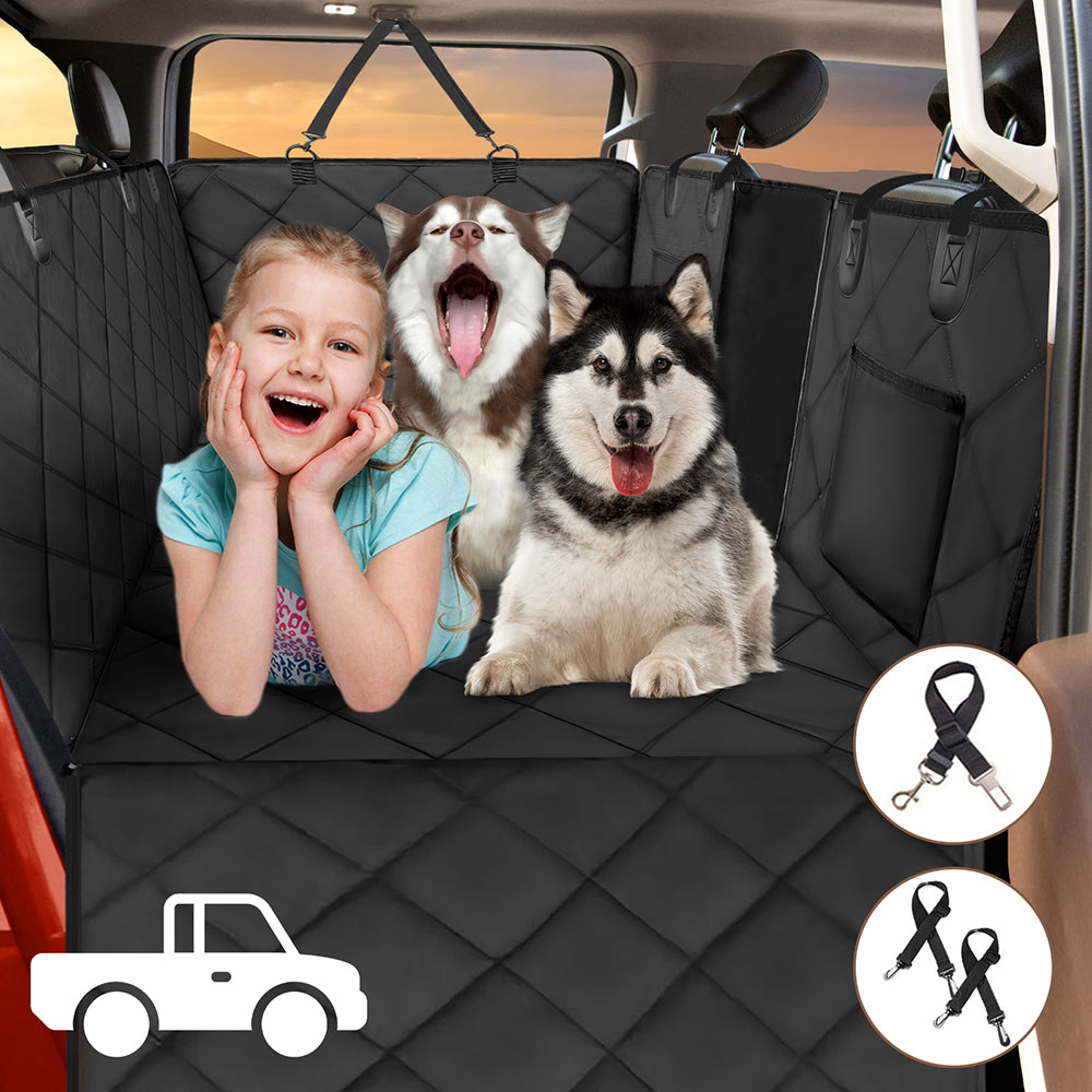 Back Seat Extender for Dogs in Large-SUV, Full Size Truck