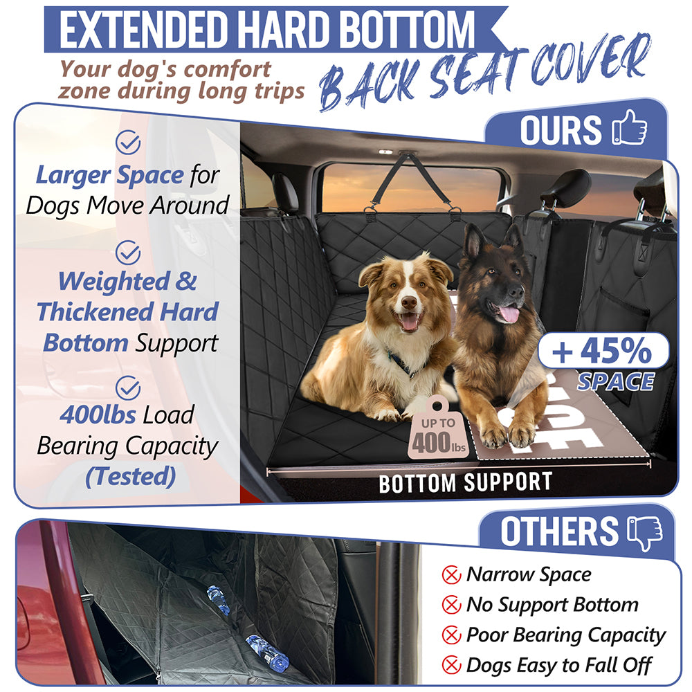Back Seat Extender for Dogs in Large-SUV, Full Size Truck