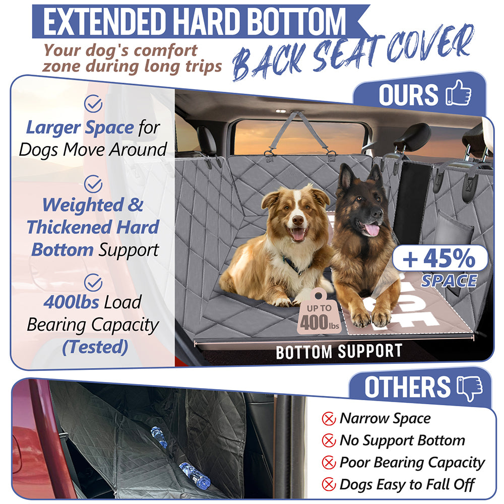 Back Seat Extender for Dogs in Large-SUV, Full Size Truck