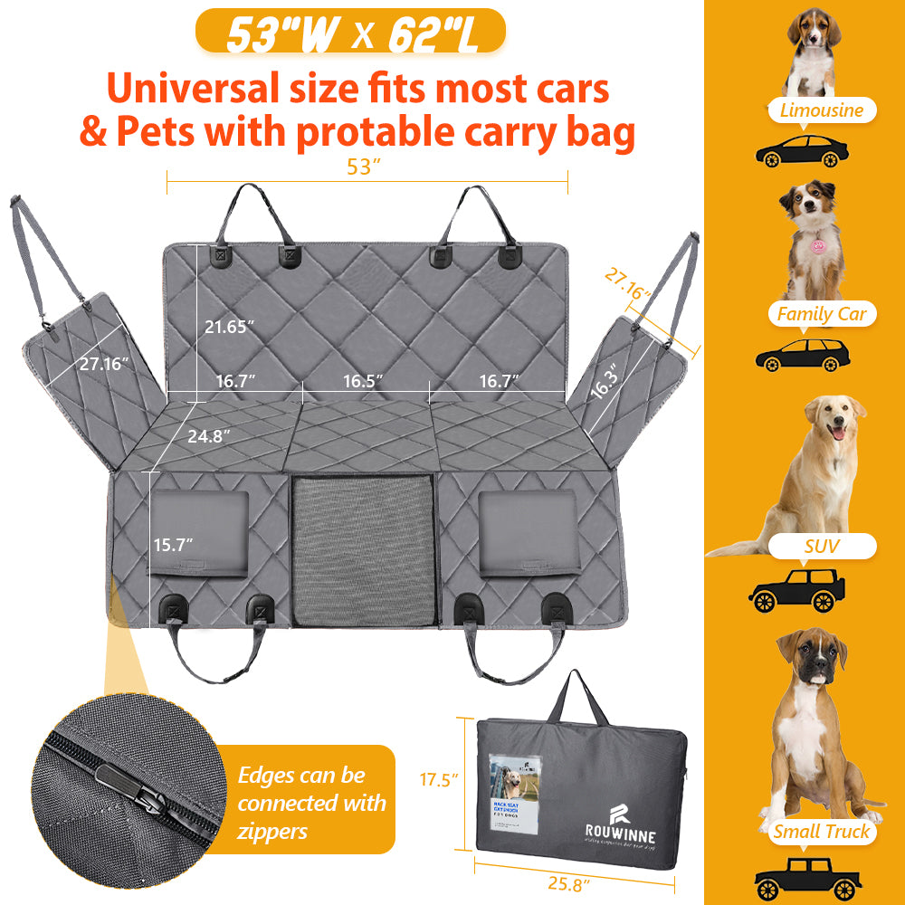 Back Seat Extender for Dogs in Car, Mid-SUV, Small Truck
