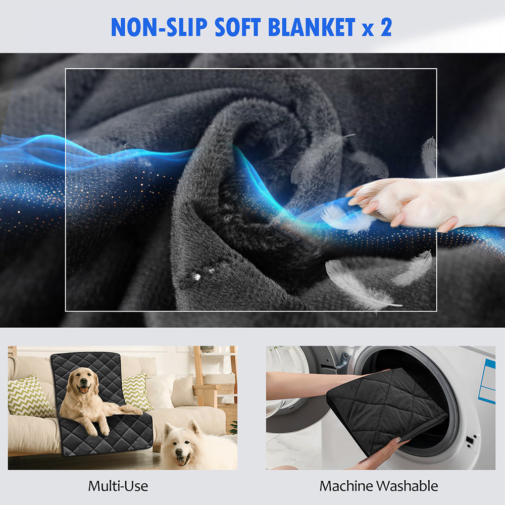 Back Seat Extender for Dogs With Blankets in Car, SUV, Truck