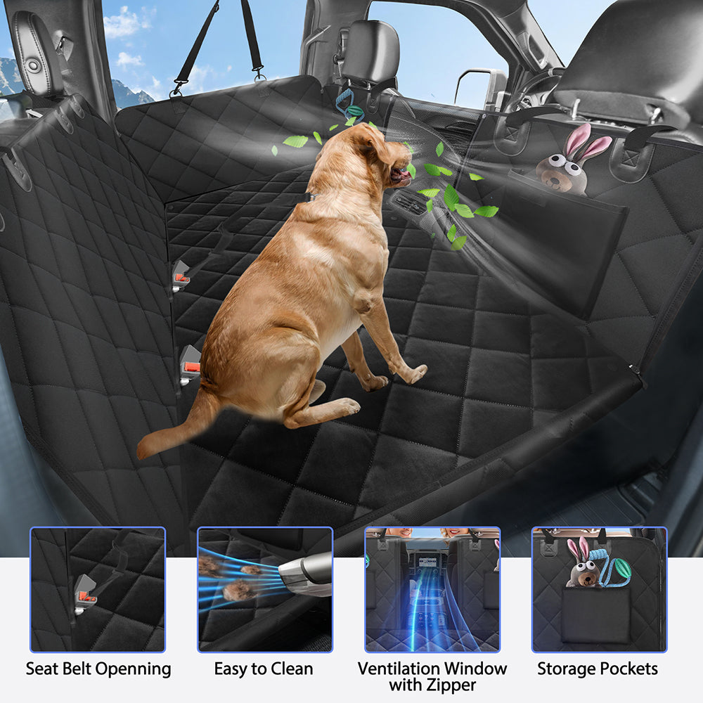 Back Seat Extender for Dogs With Blankets in Car, SUV, Truck