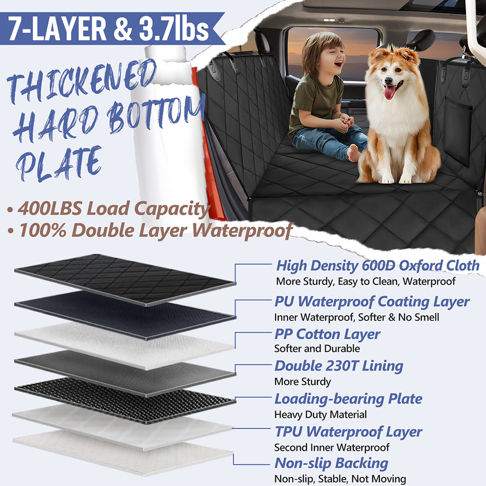 Back Seat Extender for Dogs in Large-SUV, Full Size Truck