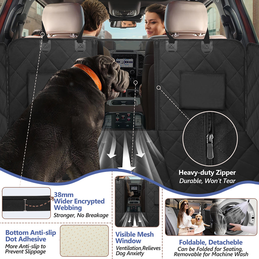 Back Seat Extender for Dogs in Large-SUV, Full Size Truck