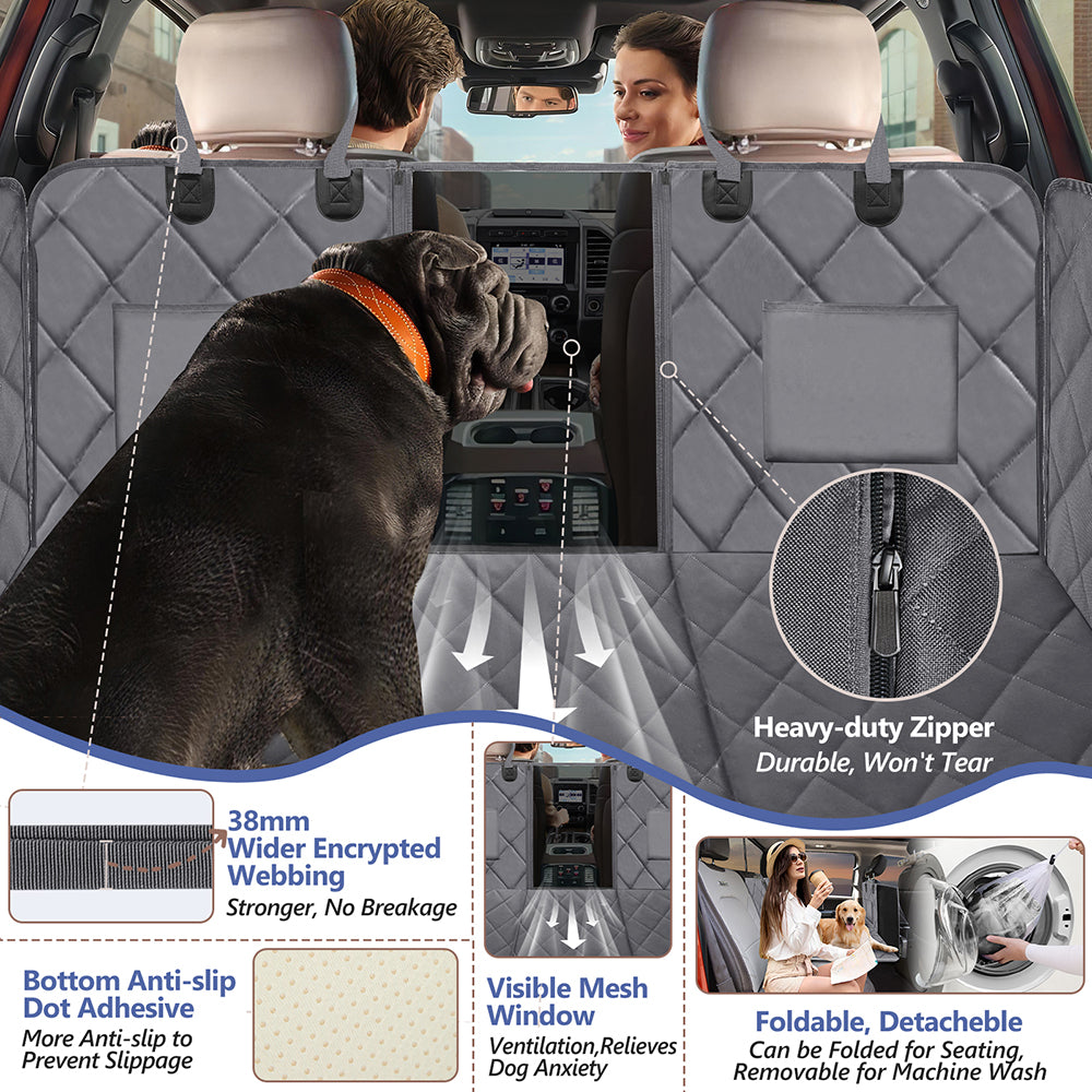 Back Seat Extender for Dogs in Large-SUV, Full Size Truck